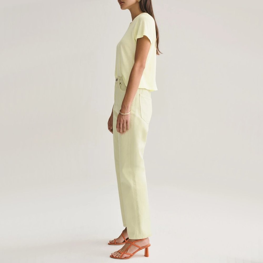 NWT Agolde 90s mid rise loose fit jeans limoncello - Picture 4 of 11